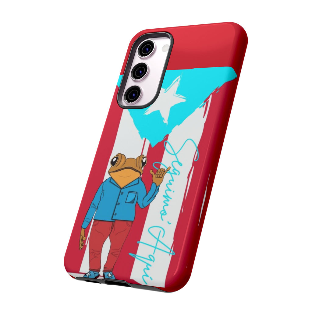 Puerto Rican Flag Frog Design ("Señorita Hops")Phone Case Isla del Encanto Phone Case – Puerto Rican Style