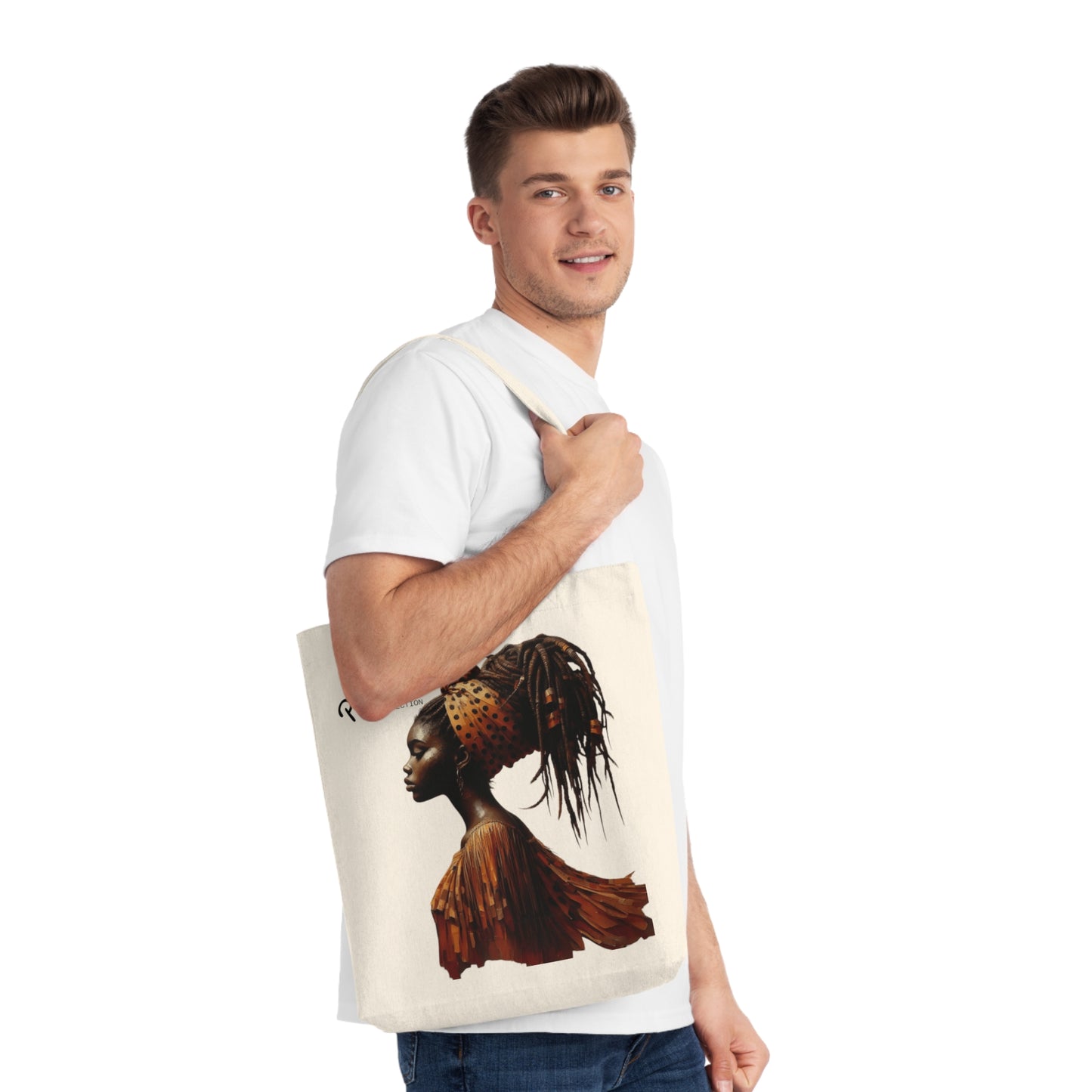 Empowerment & Progress Over Perfection, Eco-Friendly, Gift for Her, Fashionable Shopping Bag, Casual Tote