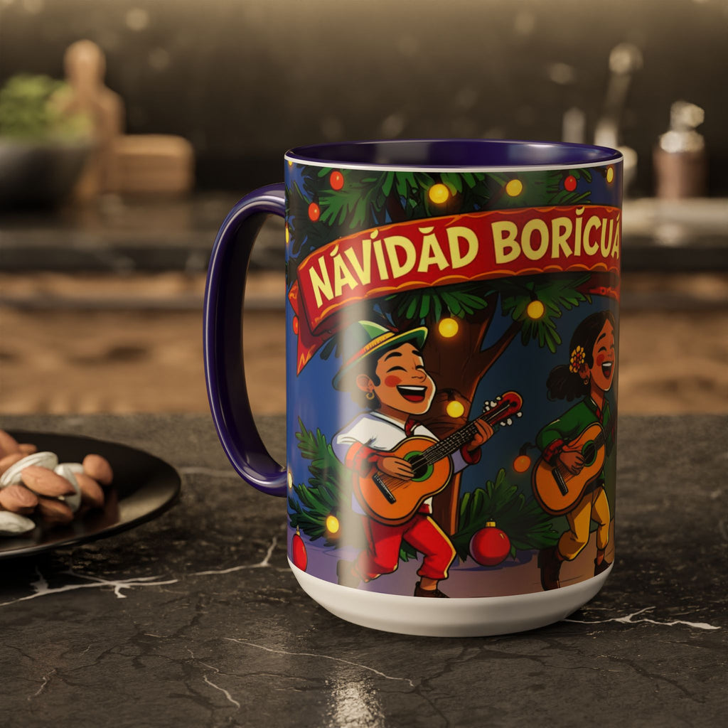 Navidad Boricua Mug Vibrant Puerto Rican Celebration Mug