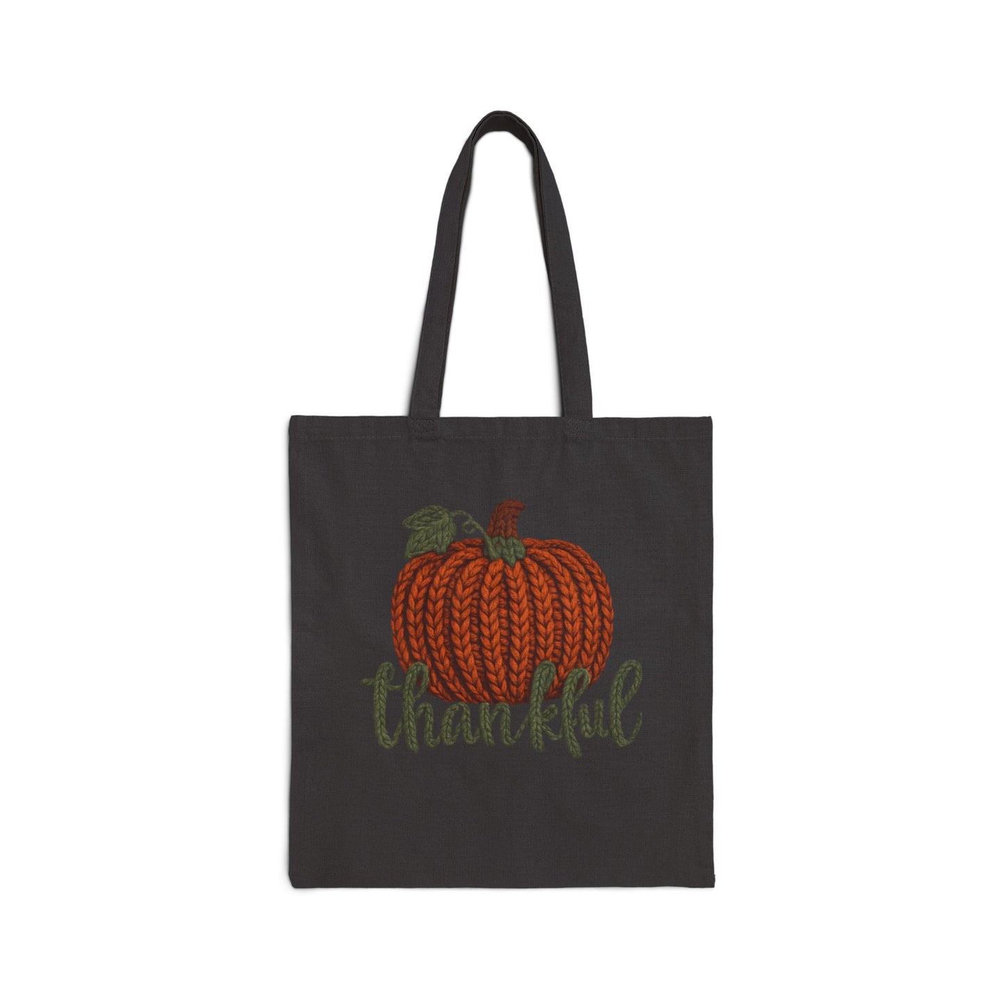 Thankful Pumpkin Tote Bag Christmas Tote Bag  Festive Holiday Design