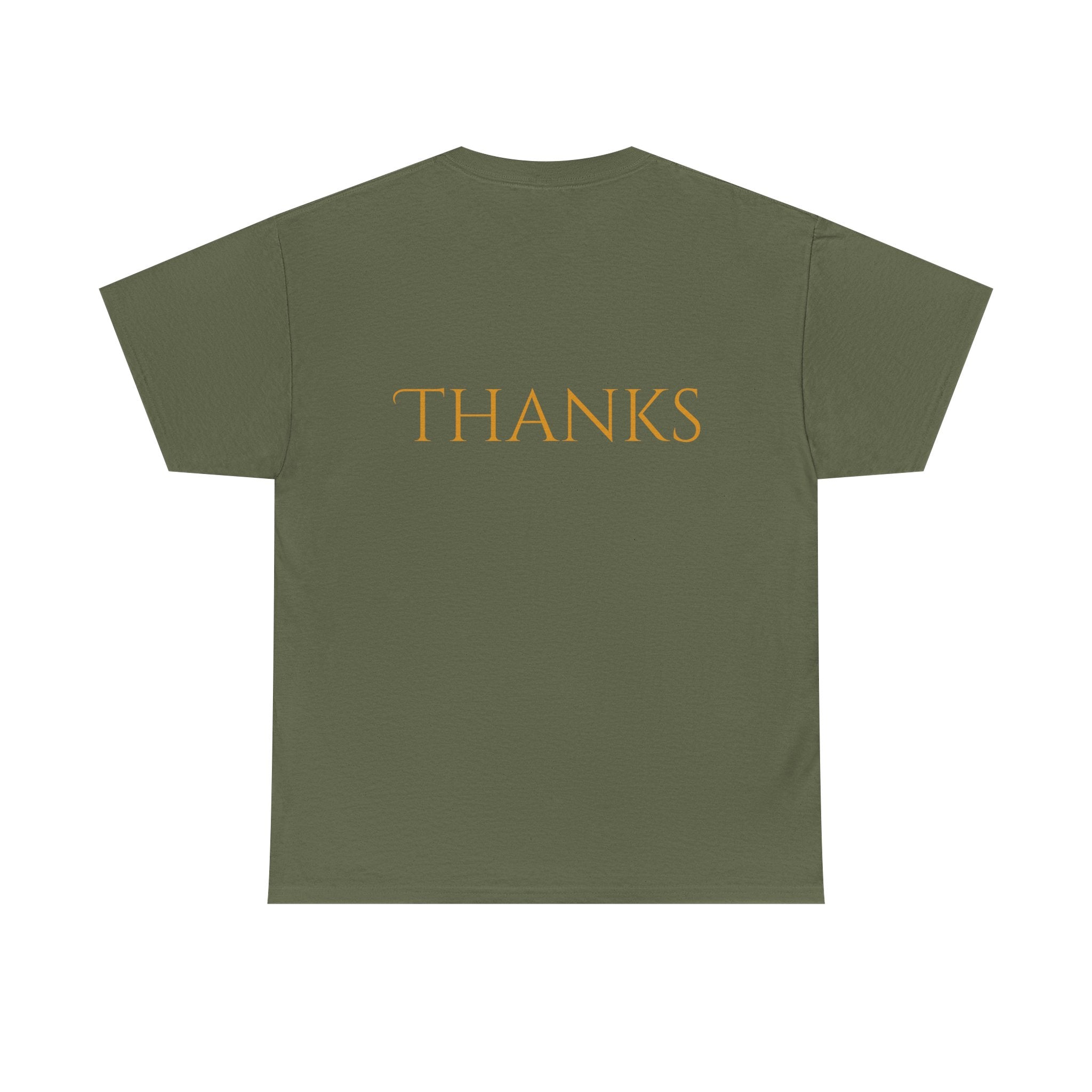 Give Thanks Tee Thanksgiving Graphic T-Shirt with Rustic Bow Design