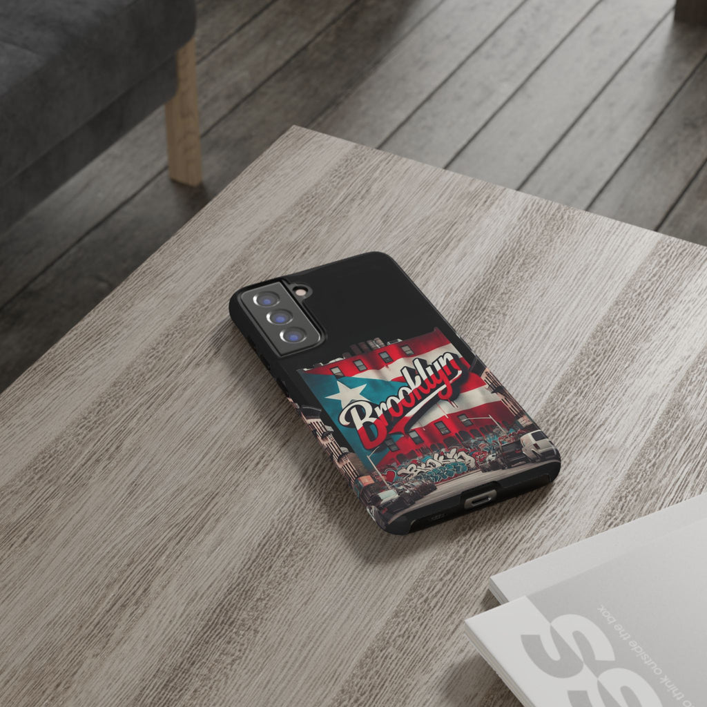 Brooklyn Street Art Phone Case  Urban Graffiti Protective Cover