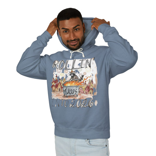 Rollin' Into 2026 Retro Winter Hooded Sweatshirt