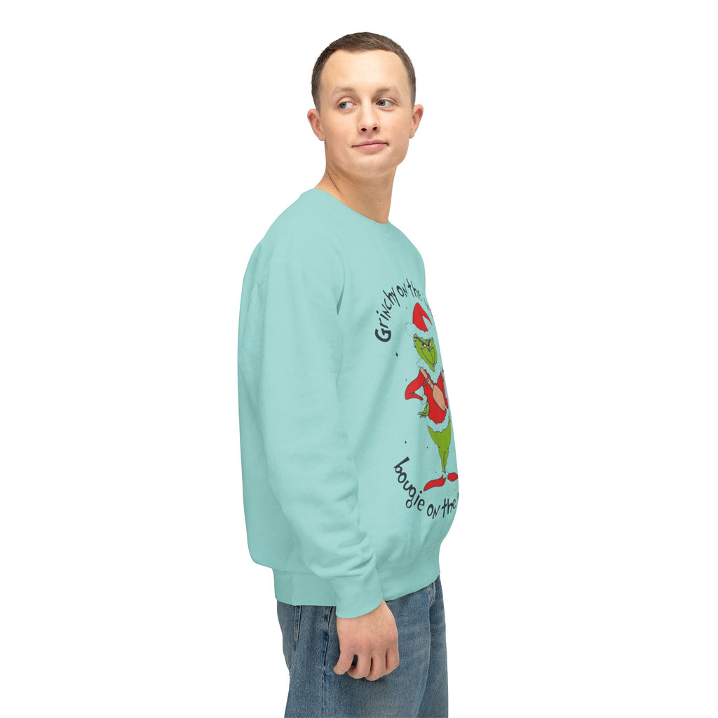 Funny, Cute & Classic Christmas Designs Grinchy on the Inside Crewneck Sweatshirt