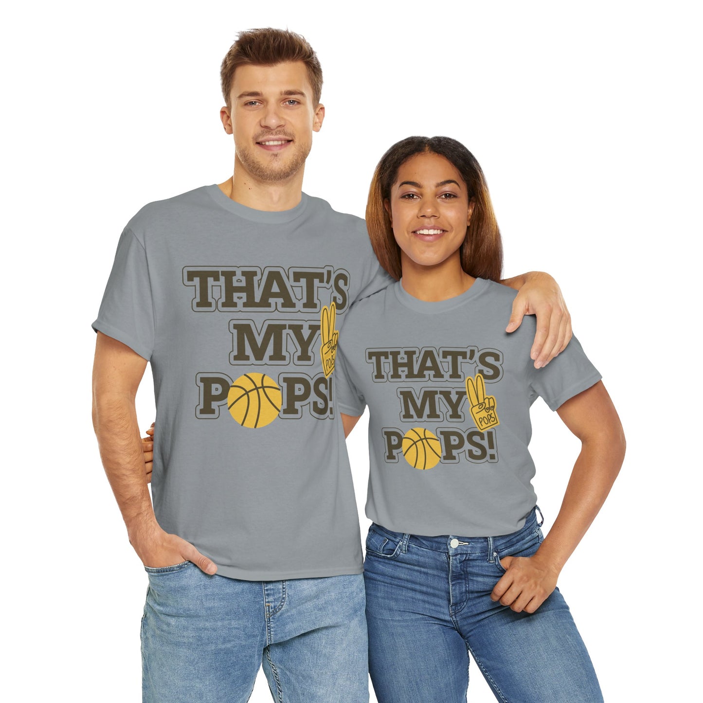 Basketball Dad Tee, Unisex Heavy Cotton T-Shirt for Father's Day, Sports Gift, Father's Day Gift, Family Tee, Casual Wear