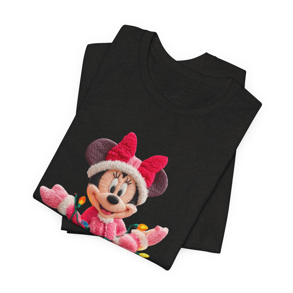 Minnie Mouse Holiday Lights T-Shirt Festive Holiday Designs