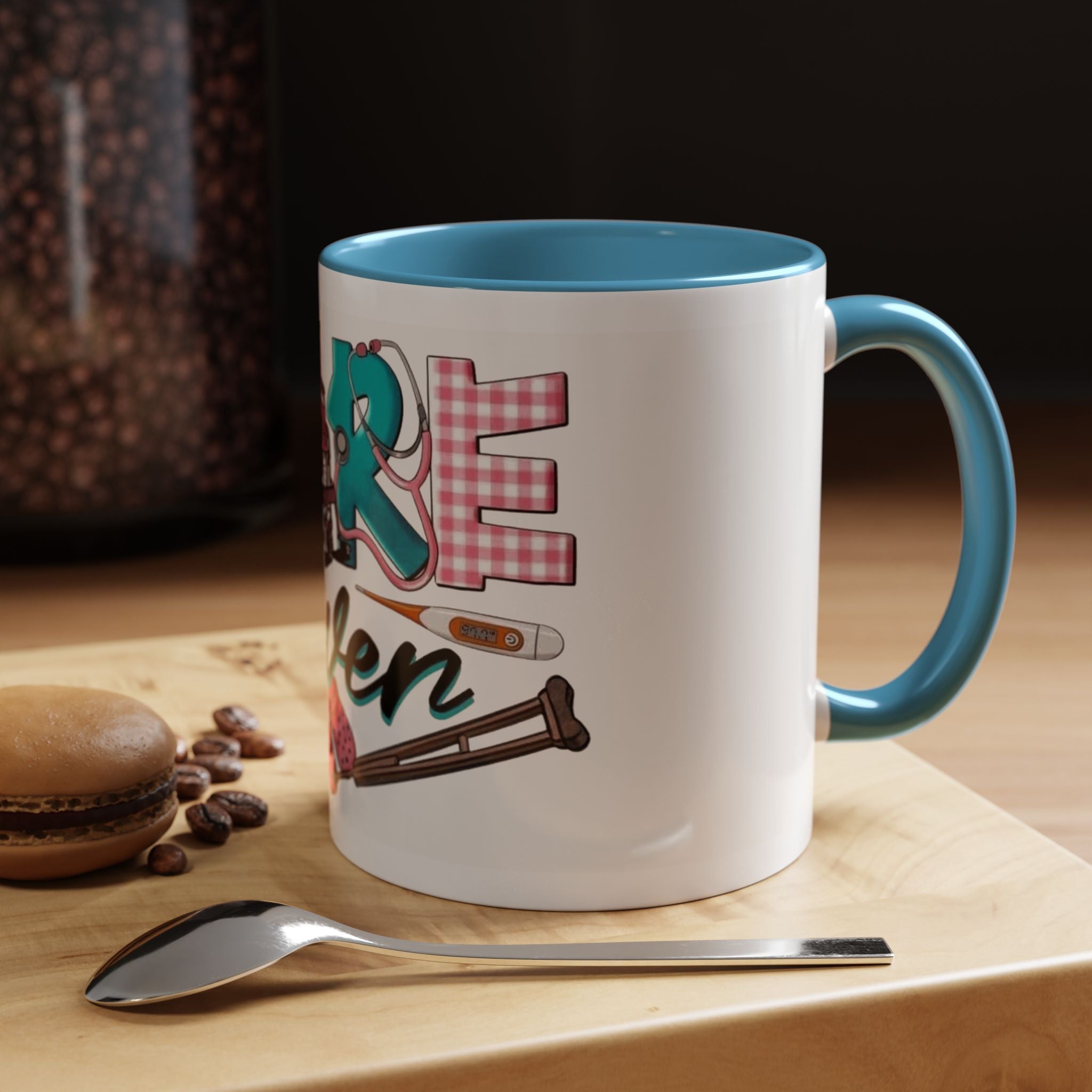 Nurse Given Accent Coffee Mug — Caregiver & Medical Equipment Design Christmas mug for all healthcare heroes