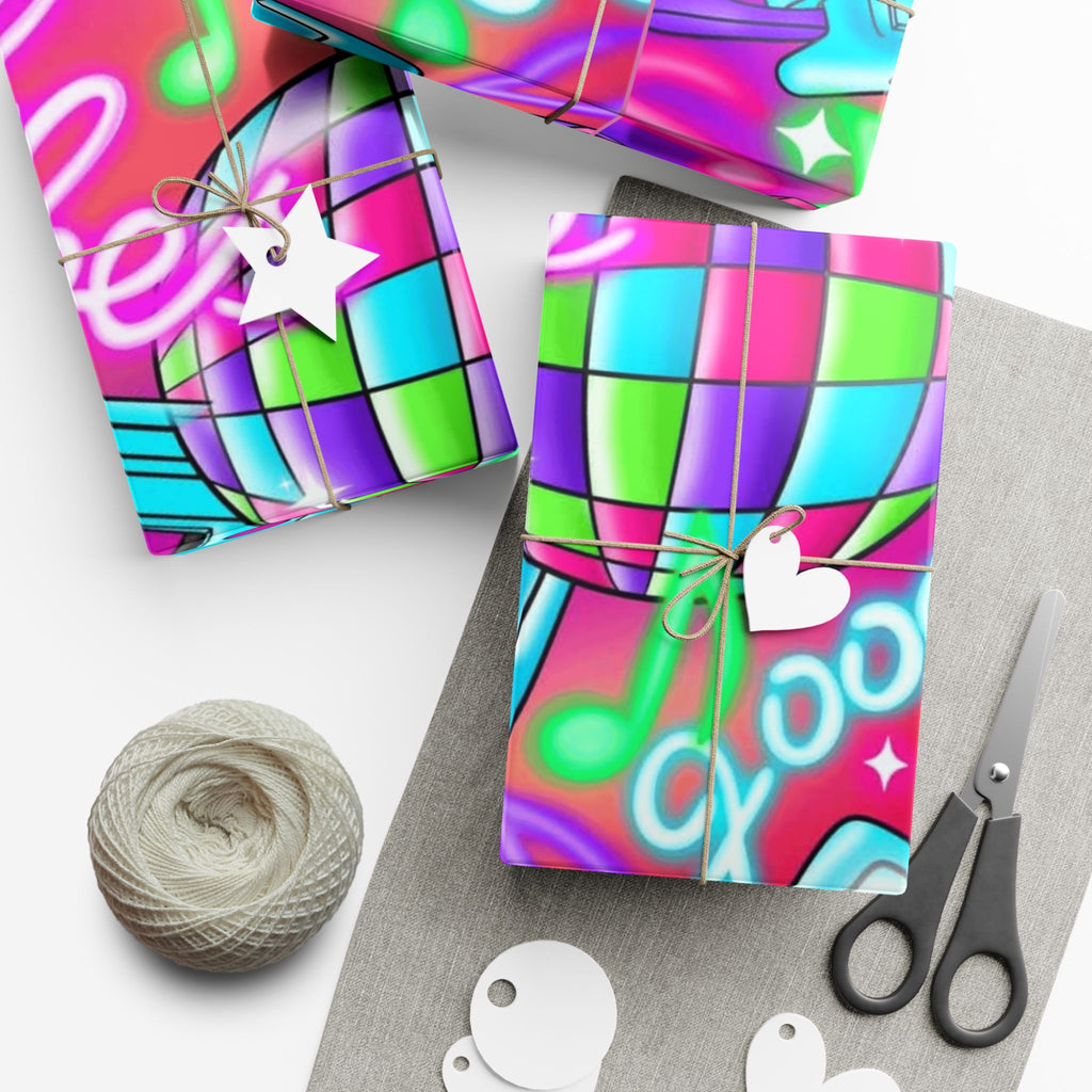 Vibrant Gift Wrap Paper for Special Occasions Whimsical Holiday Gift Wrap Christmas Paper Roll Fun & Unique Gift Packaging