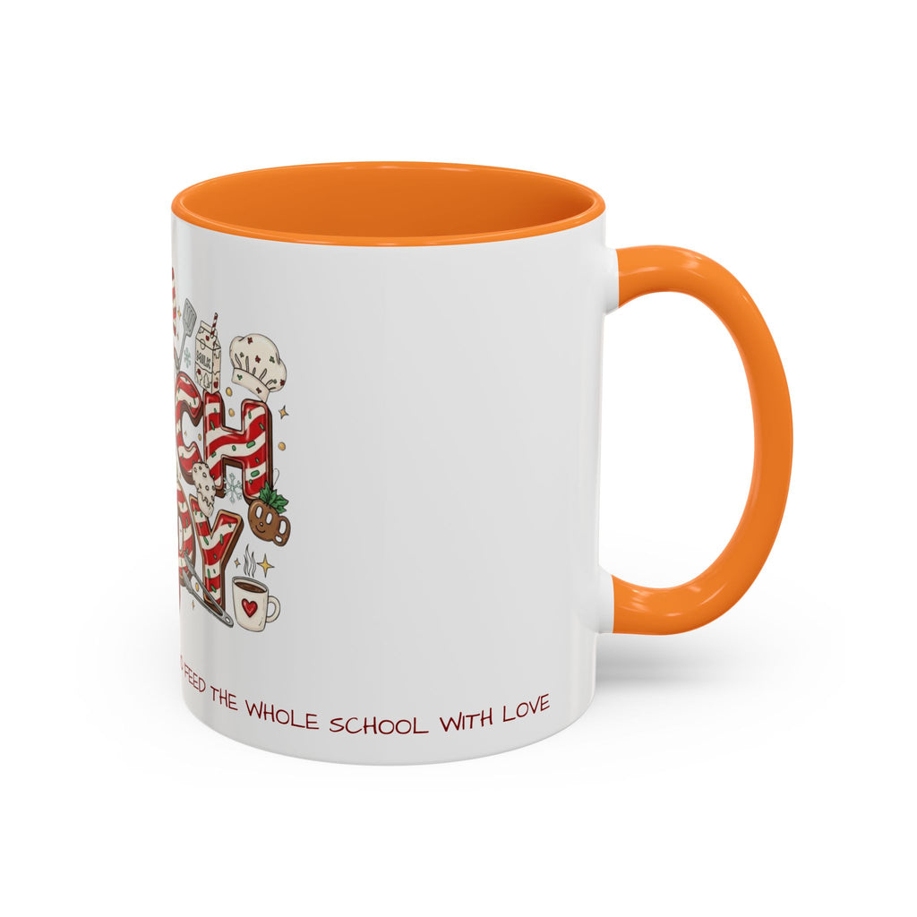 Lunch Lady Mug "Cafeteria Hero Who Feeds the Whole School With Love" | 11oz/15oz Gift  School Staff Christmas Mug Collection