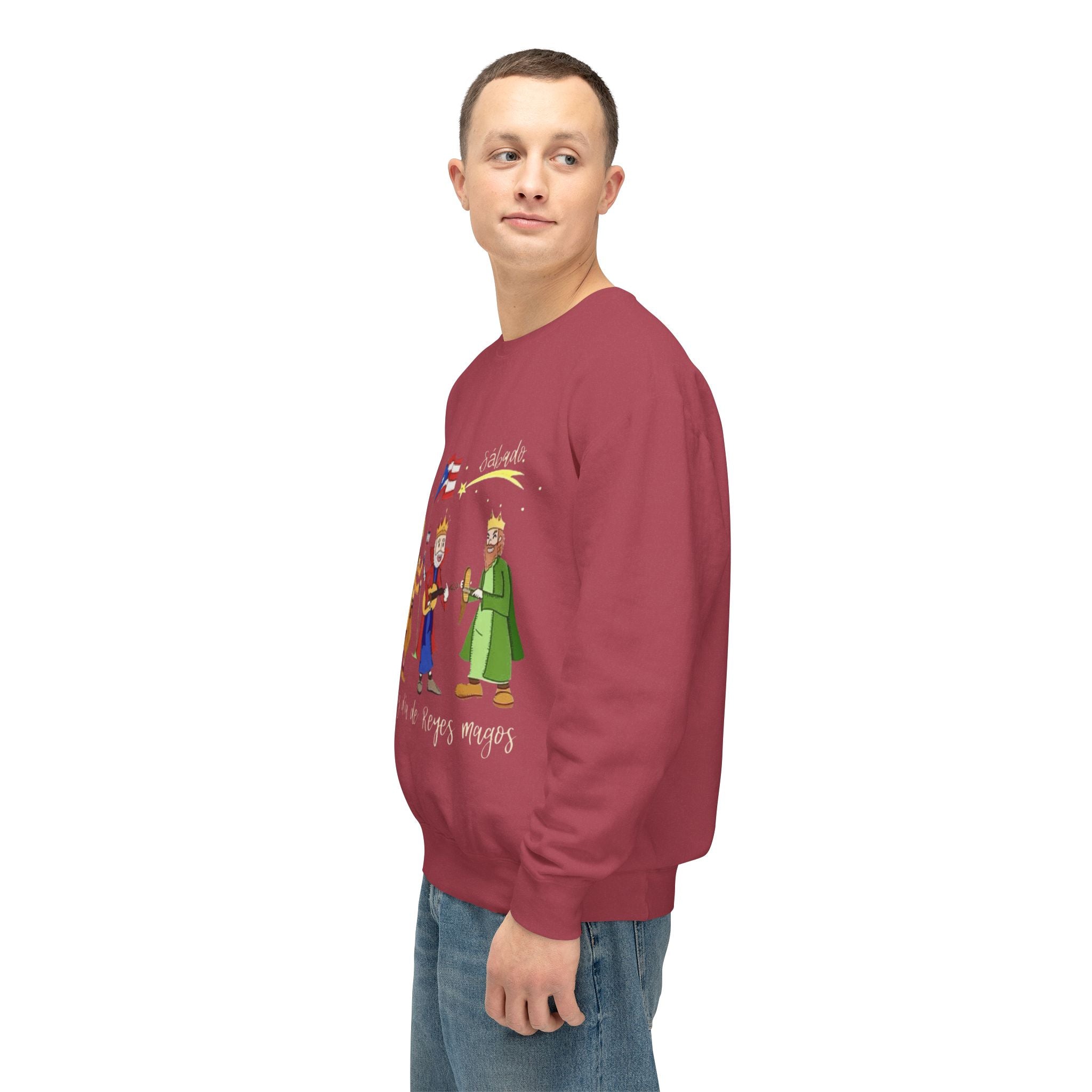 Three Kings Sweatshirt  'Feliz Día De Los Reyes Magos' Holiday Crewneck Christmas T-shirts and sweaters
