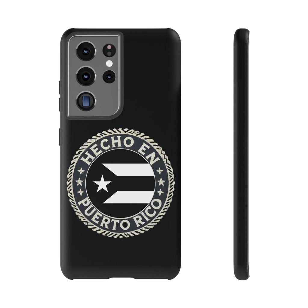 Hecho en Puerto Rico Phone Case  Puerto Rican Flag Emblem Tough Protective Cover