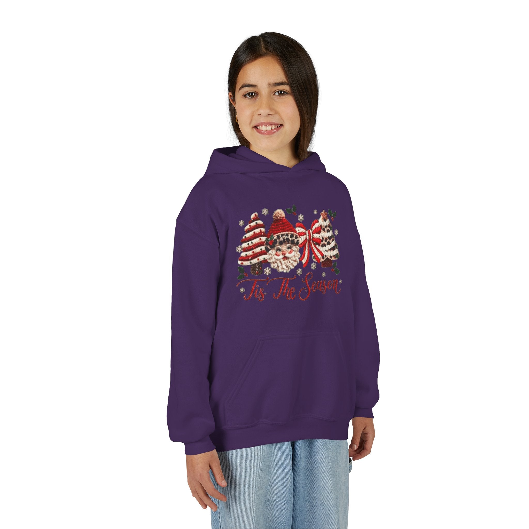 Youth Hoodie  Grinch Christmas Scene with 'Maybe Christmas' Quote