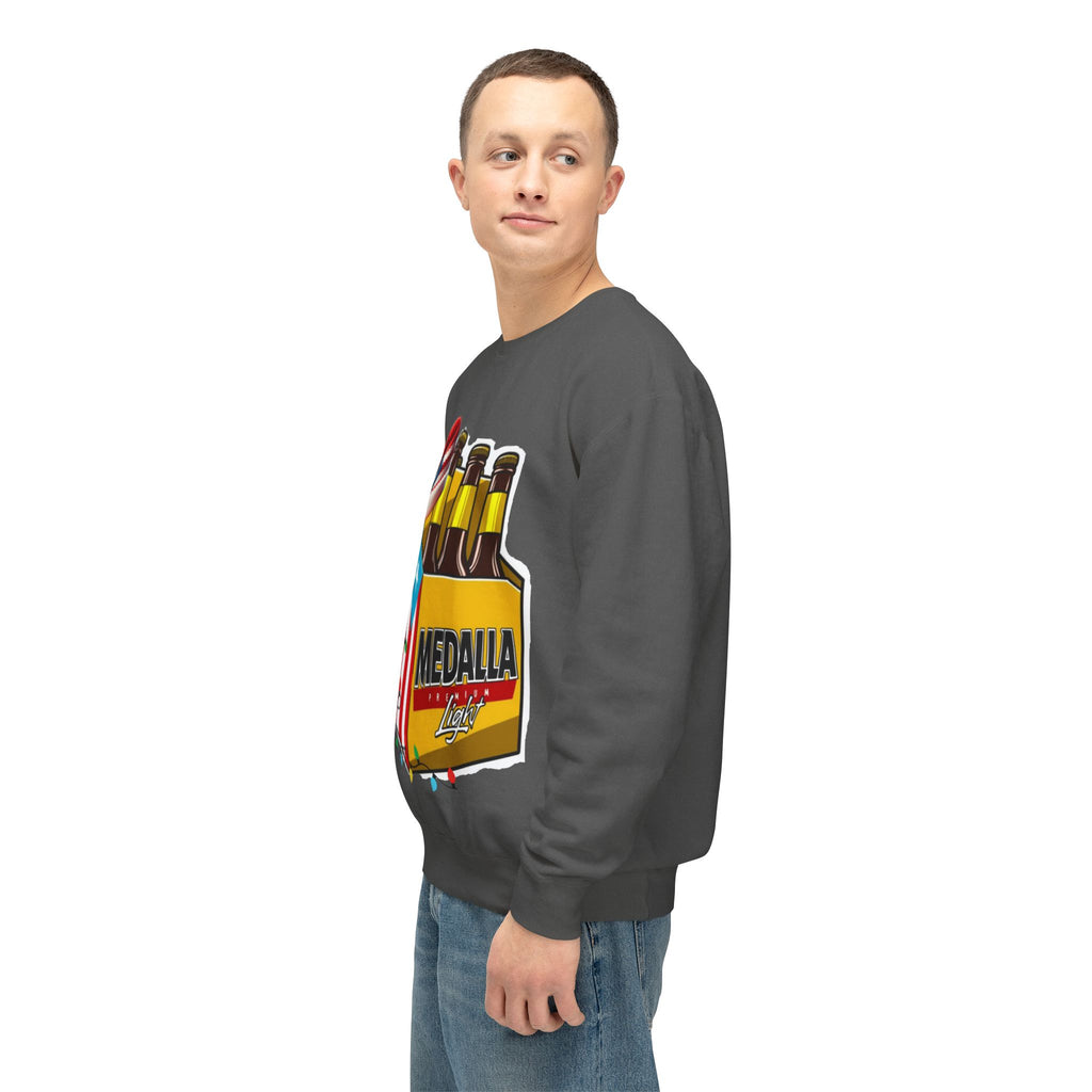 Medalla Light Puerto Rican Holiday Sweatshirt  Navidad Boricua Crewneck Puerto Rico Navidade