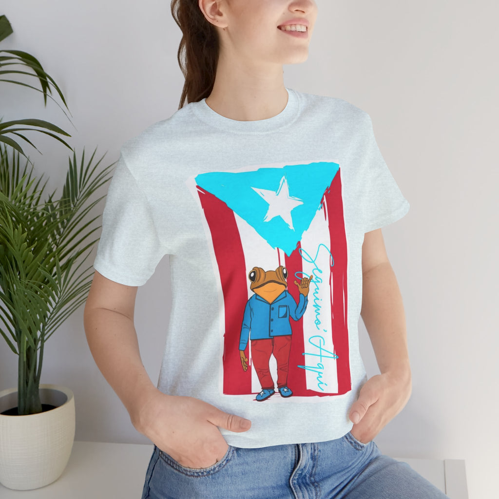Puerto Rican Coqui Flag T‑Shirt  Boricua Pride Tee