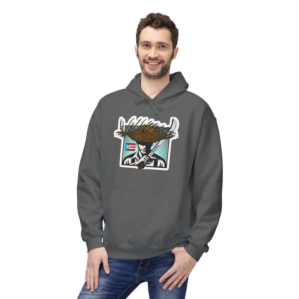 Gíbaro Hoodie  Puerto Rican Pride Pullover with Flag Machete Design