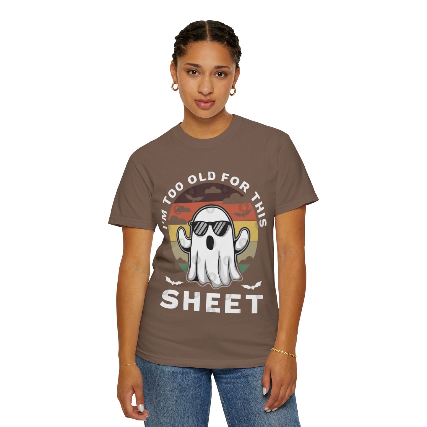 Ghostly Humor Unisex T-Shirt, Relaxed Vintage Tee, Halloween Apparel, Fun Gift, Casual Outfit, Quirky Statement Shirt, Ghost Sheet T-shirt