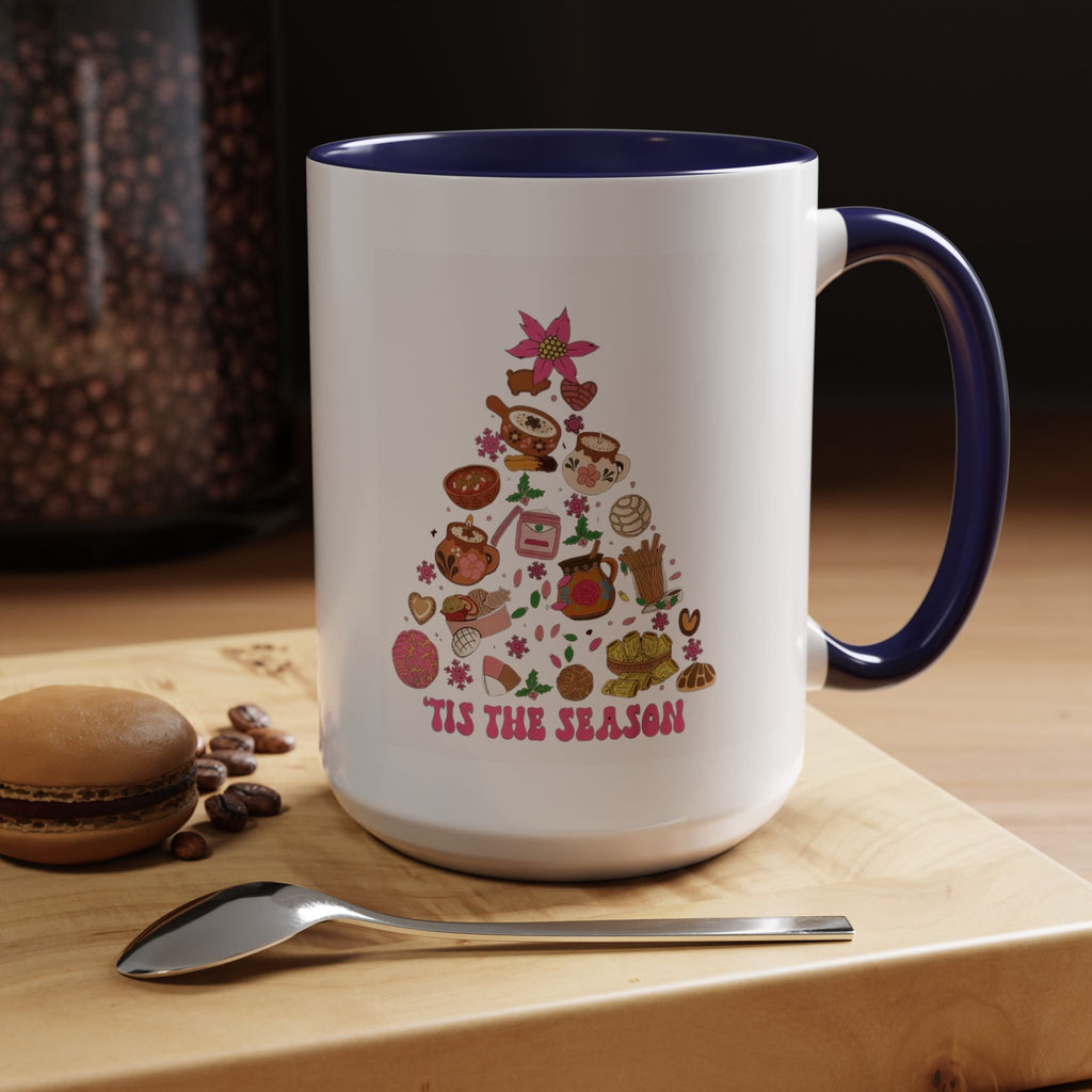 Coffee Mug - 'Tis the Season' Holiday Cookie Tree Accent Mug (11/15oz)