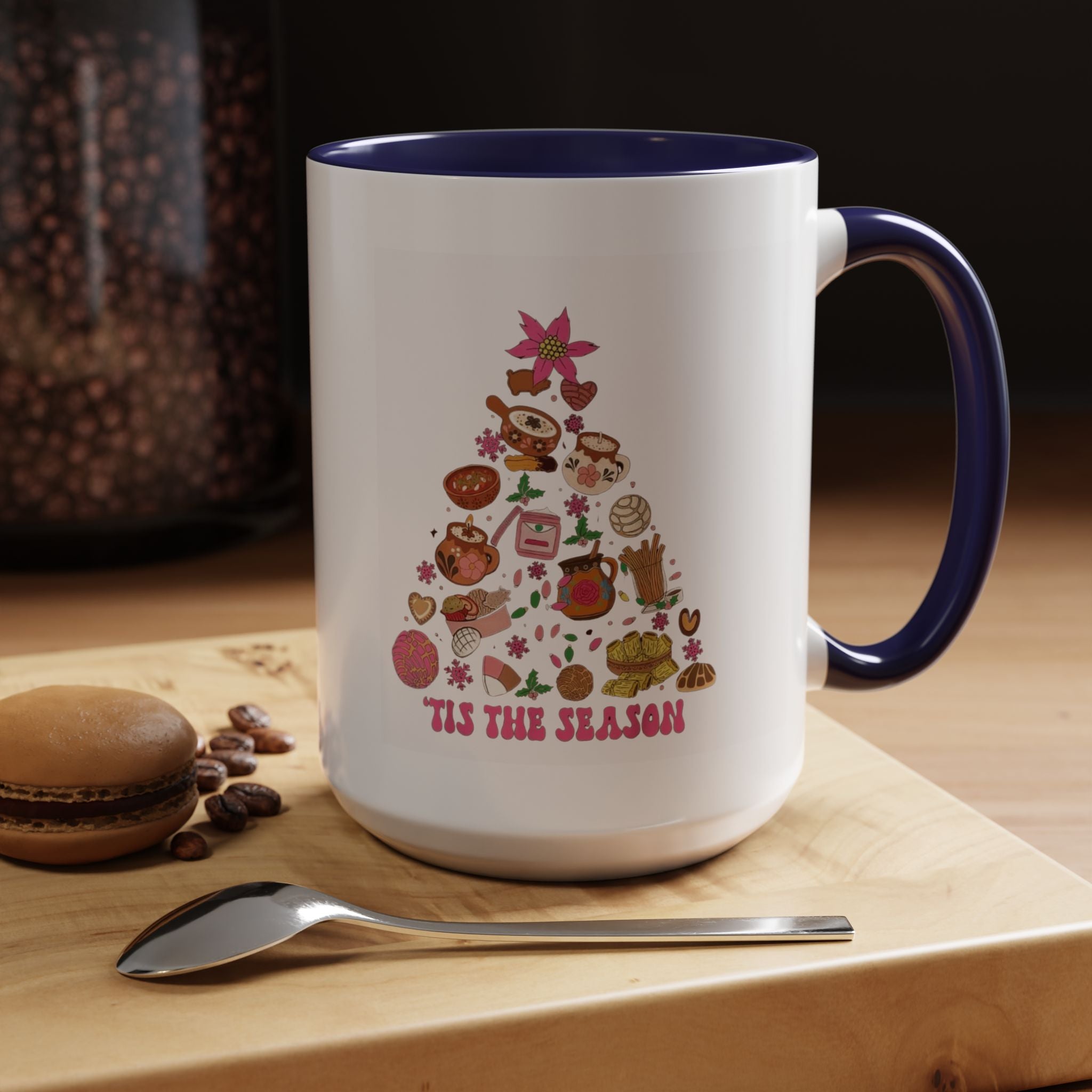 Coffee Mug - 'Tis the Season' Holiday Cookie Tree Accent Mug (11/15oz)