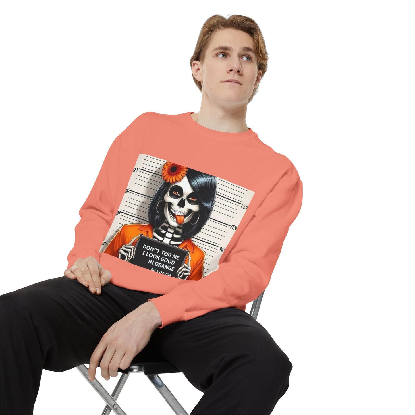 “Too Cool to Be Cold” Funny Sweater Unisex Skull Sweatshirt with Quote | Cozy Halloween Fashion, Gift for Fall Celebrations,