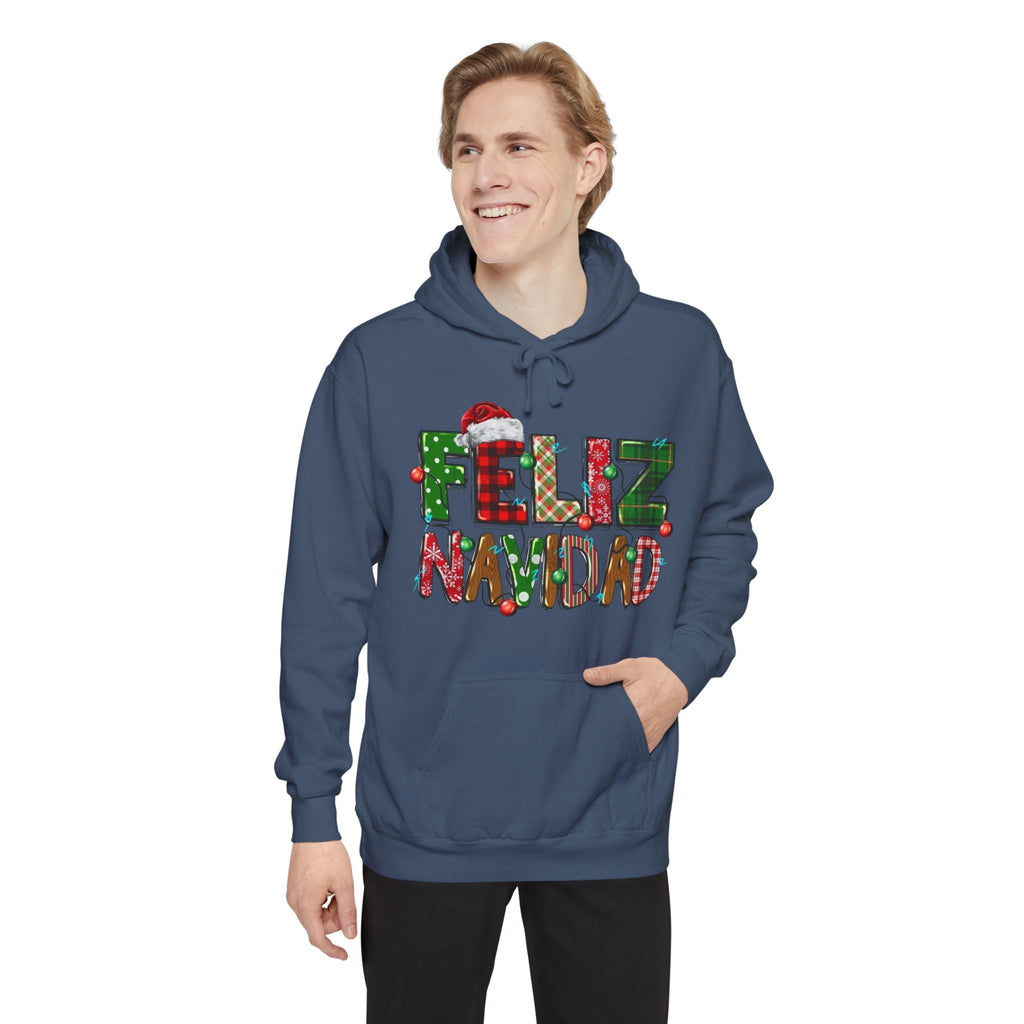 Feliz Navidad Holiday Hoodie  Festive Christmas Hoodie