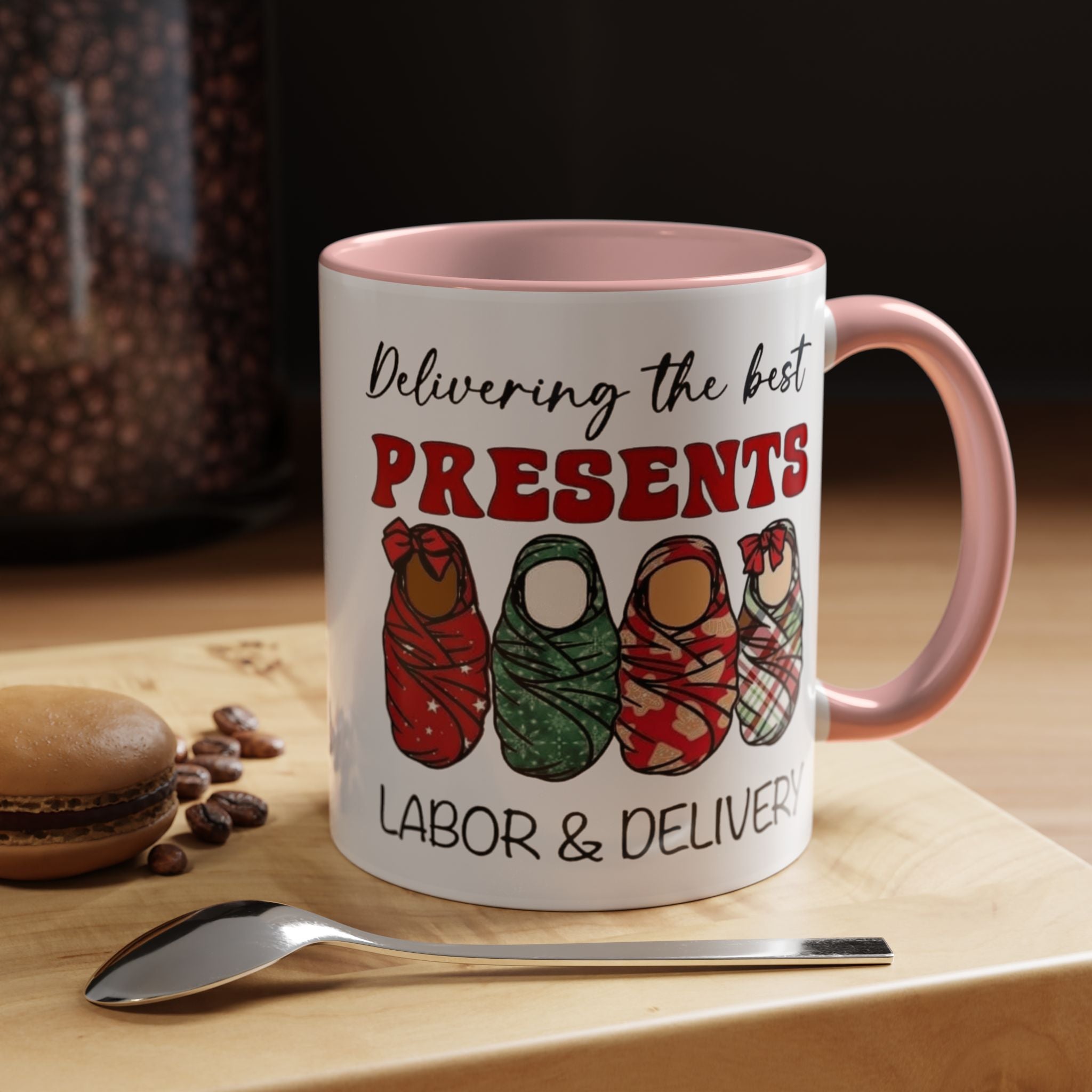 Christmas Presents Delivery Coffee Mug — "Delivering the Best Presents" Accent Mug Medical Christmas Mug,
