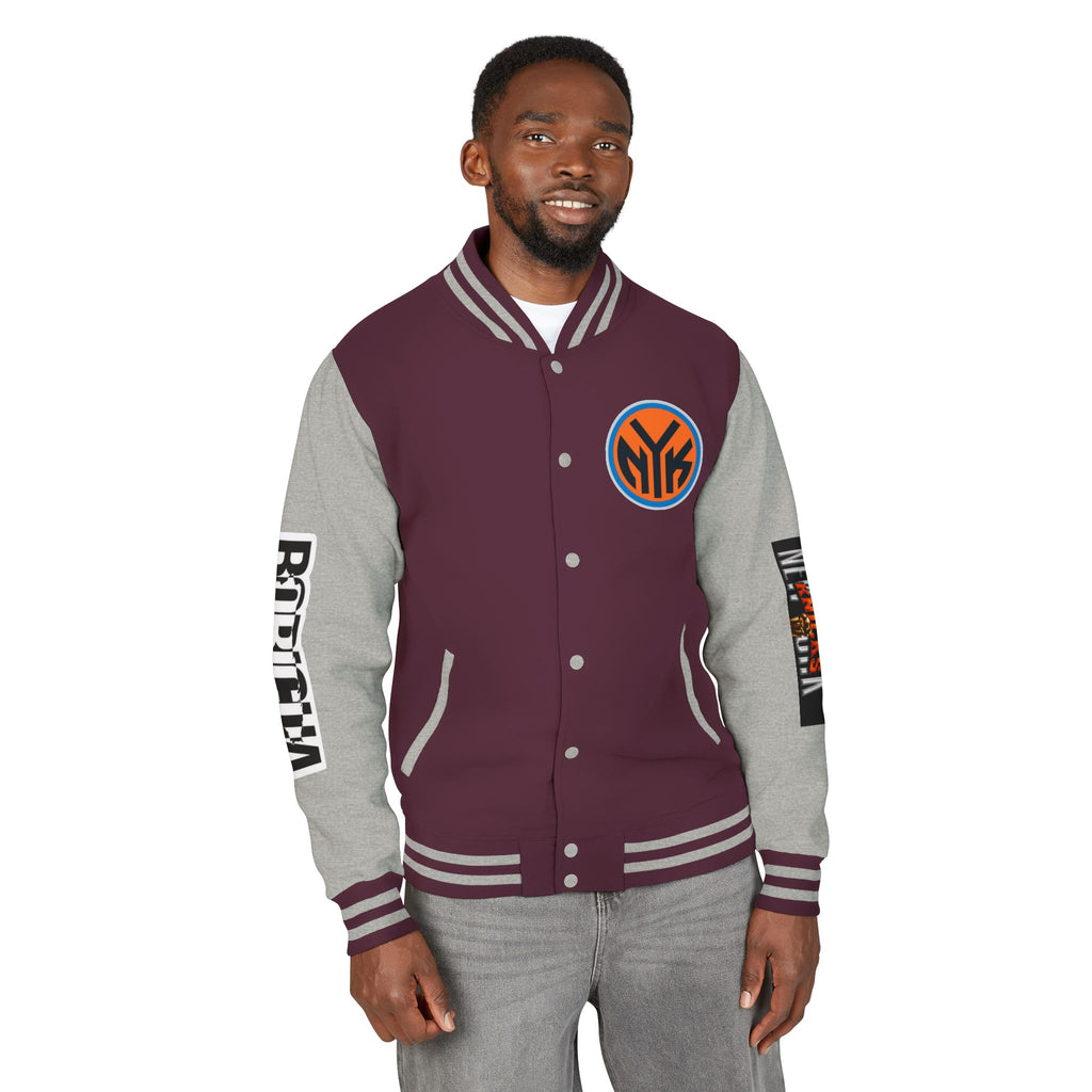 Basketball-Inspired Letterman Jacket — Men's Retro Varsity Sports Jacket Jose AlvarTribute Varsity Jacket