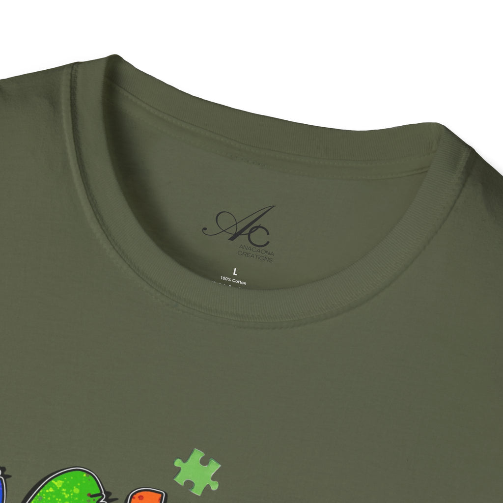 Color Outside the Lines Unisex T-Shirt for Autism Awareness
