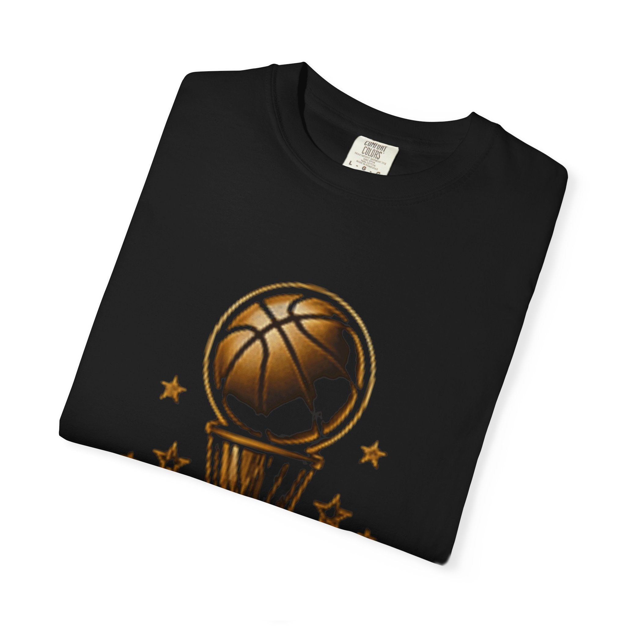 Basketball Dynasty T-Shirt — Vintage Gold Hoop Graphic