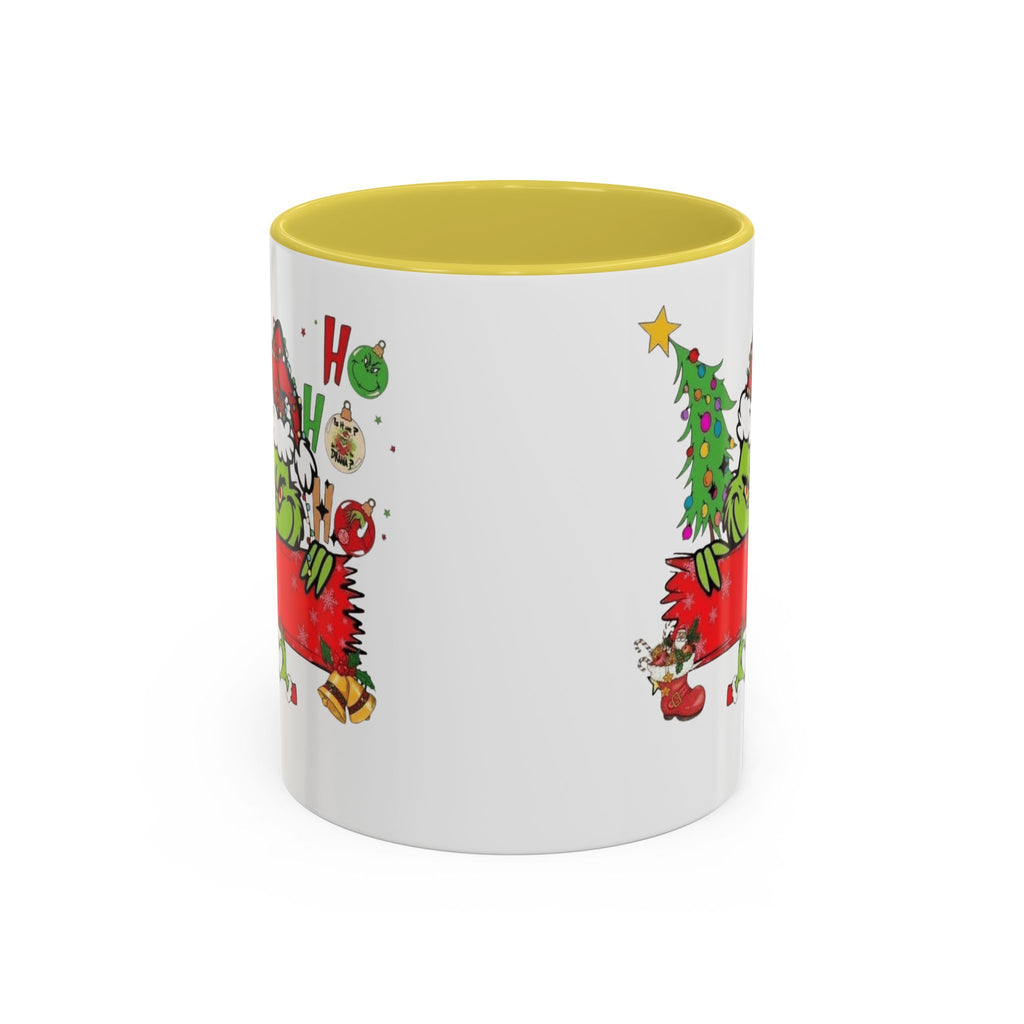 Christmas Grinch Mug (11oz & 15oz)  Funny Holiday Coffee Cup with Grinch Illustration Christmas Mugs Collection!