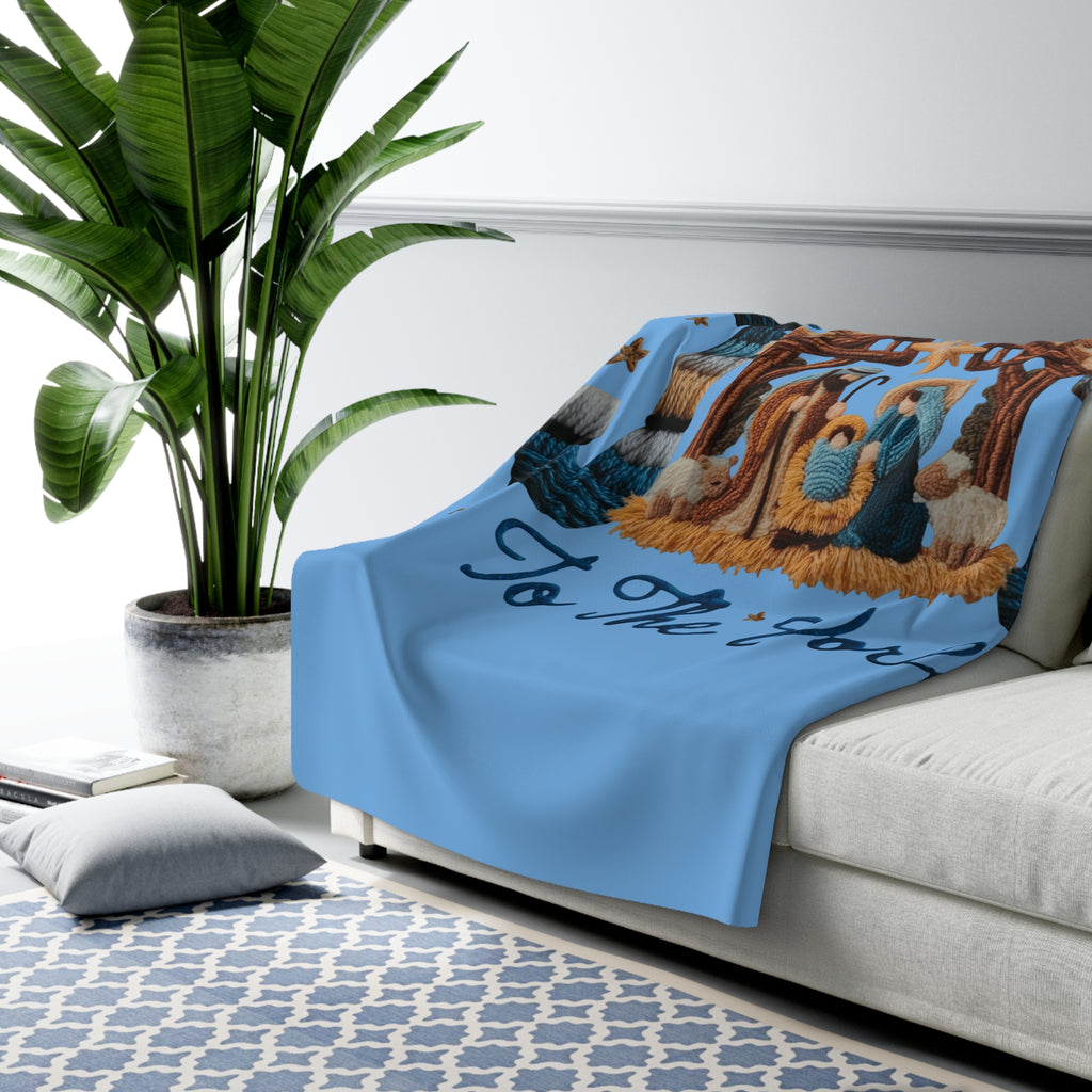 Magical Christmas Cartoon Blanket Joy to the World Christmas Throw