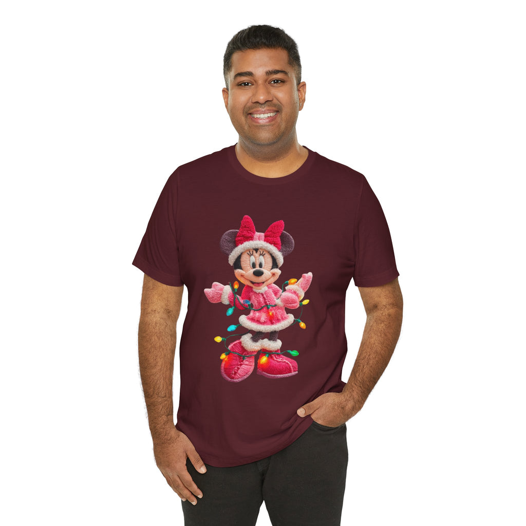 Minnie Mouse Holiday Lights T-Shirt Festive Holiday Designs