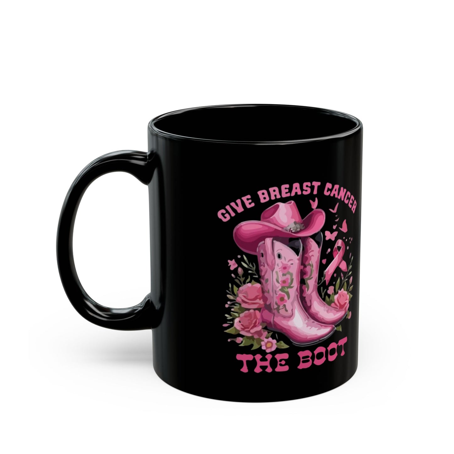 Cancer Survivor Hope Collection Breast Cancer Awareness Mug - Pink Ribbon Design, 11oz & 15oz