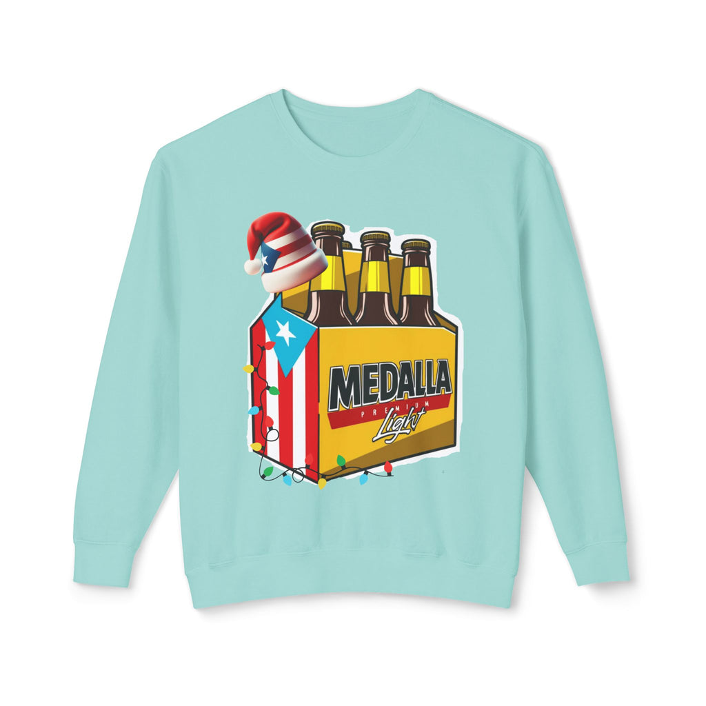 Medalla Light Puerto Rican Holiday Sweatshirt  Navidad Boricua Crewneck Puerto Rico Navidade
