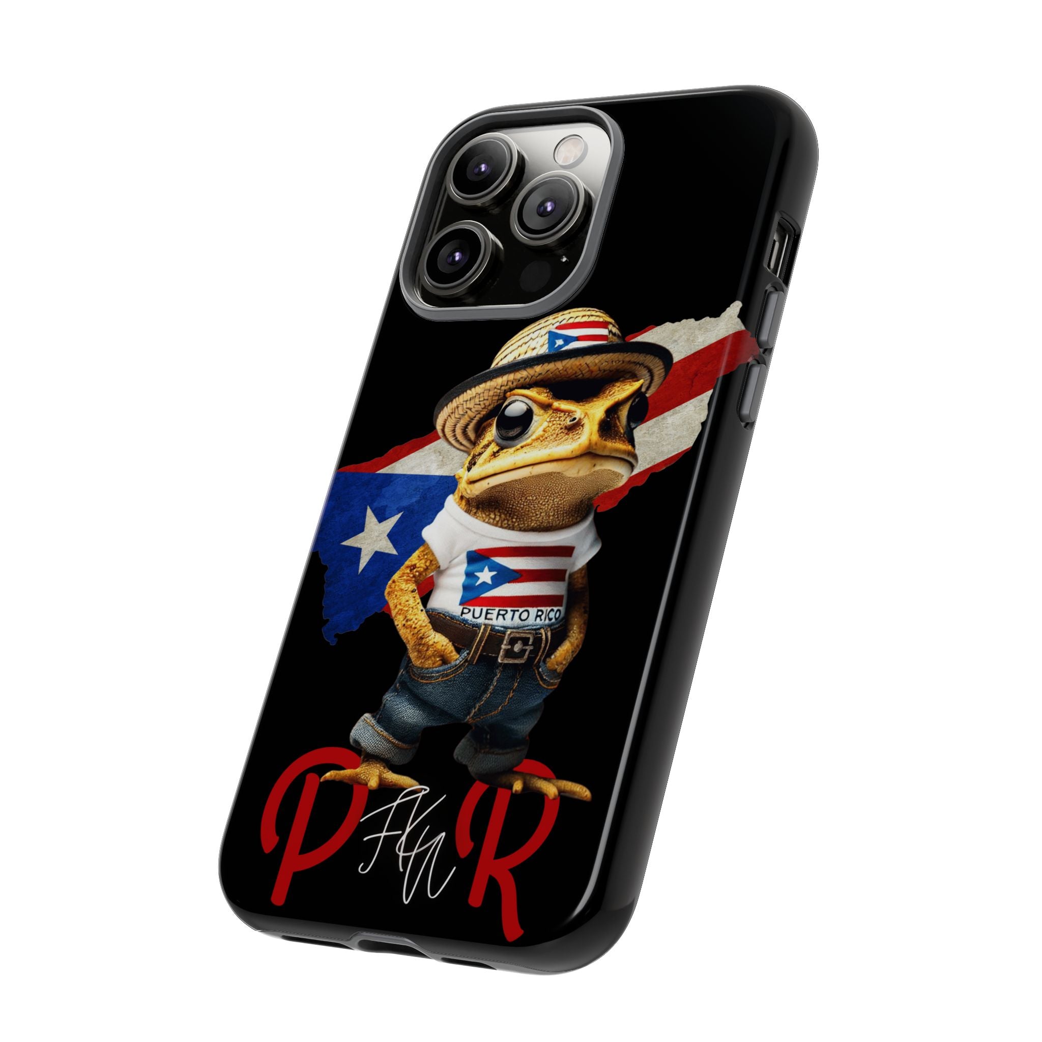 Puerto Rican Frog Tough Phone Case  Puerto Rico Flag Patriotic Protective Case