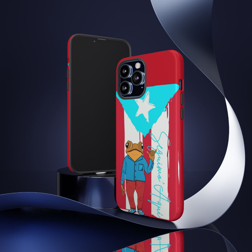 Puerto Rican Flag Frog Design ("Señorita Hops")Phone Case Isla del Encanto Phone Case – Puerto Rican Style