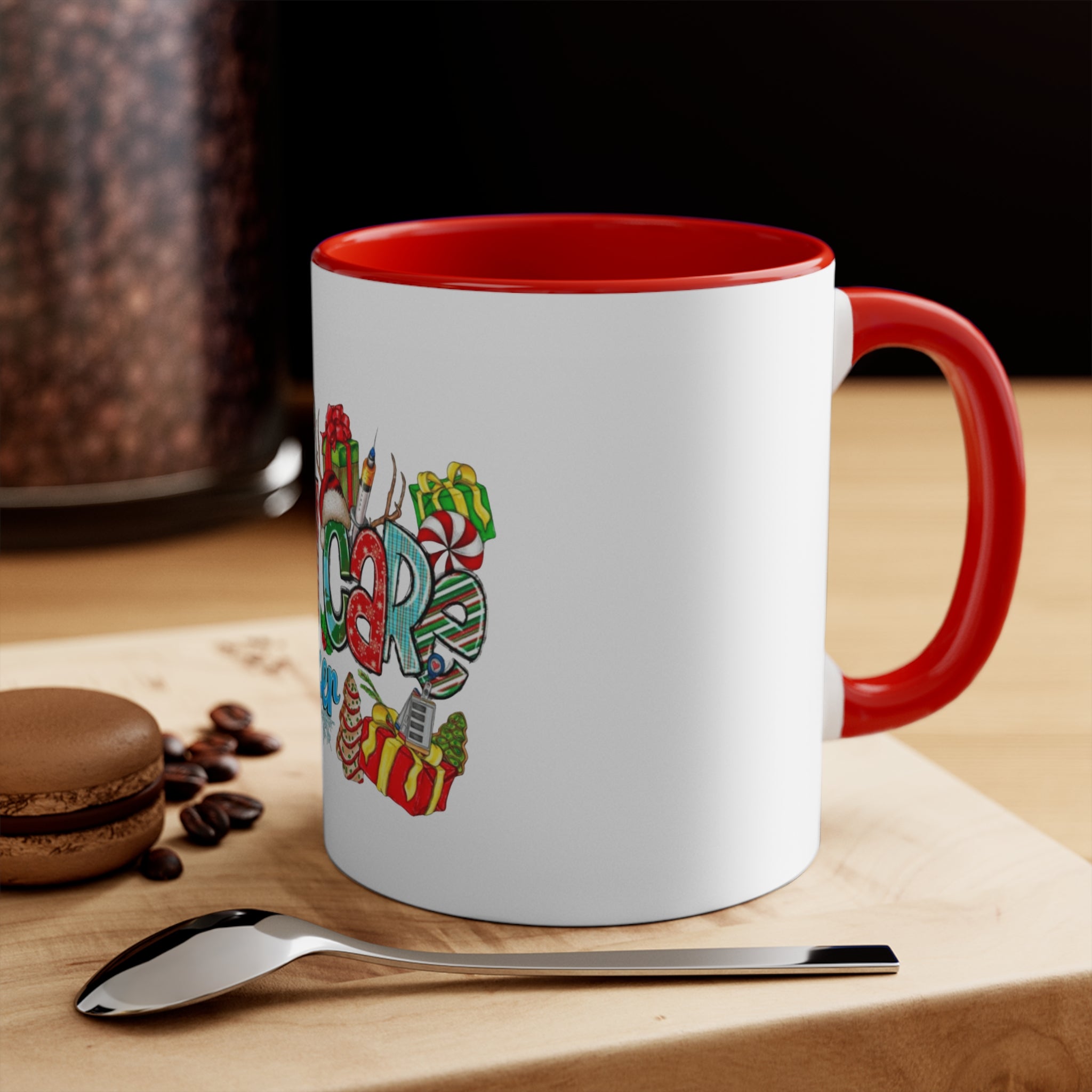 Healthcare Worker Christmas Accent Mug — Festive Holiday Nurse & Doctor Gift (11oz) Medical Christmas Mug