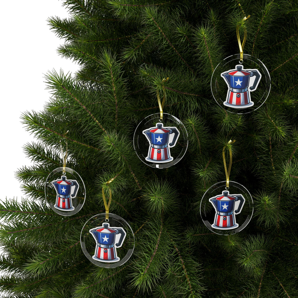 Glass Ornaments Puerto Rico always shines bright Celebrate Navidad Boricua