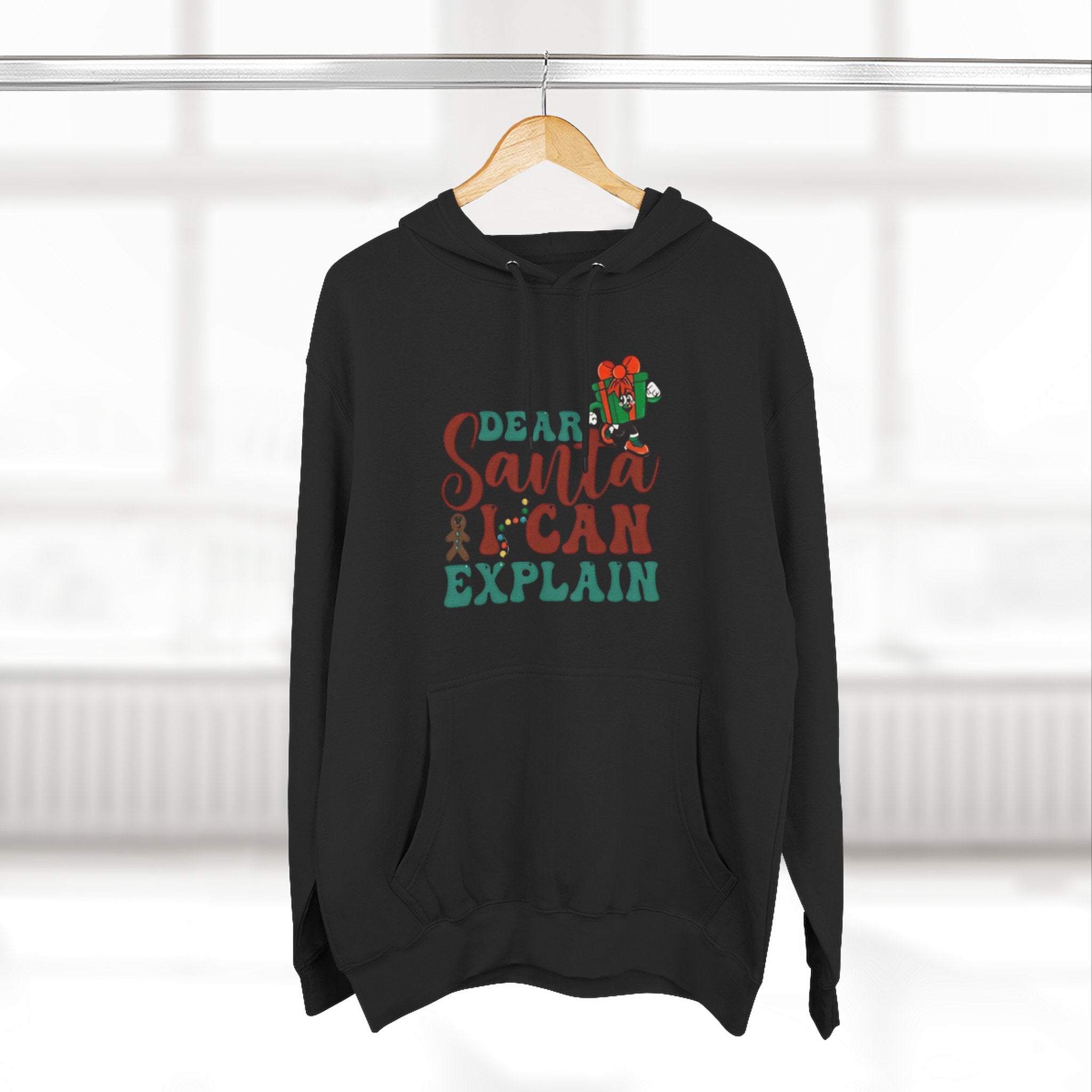 Christmas Hoodie “Dear Santa I Can Explain” Funny Holiday Pullover Christmas T-Shirts and Sweatshirts Collection