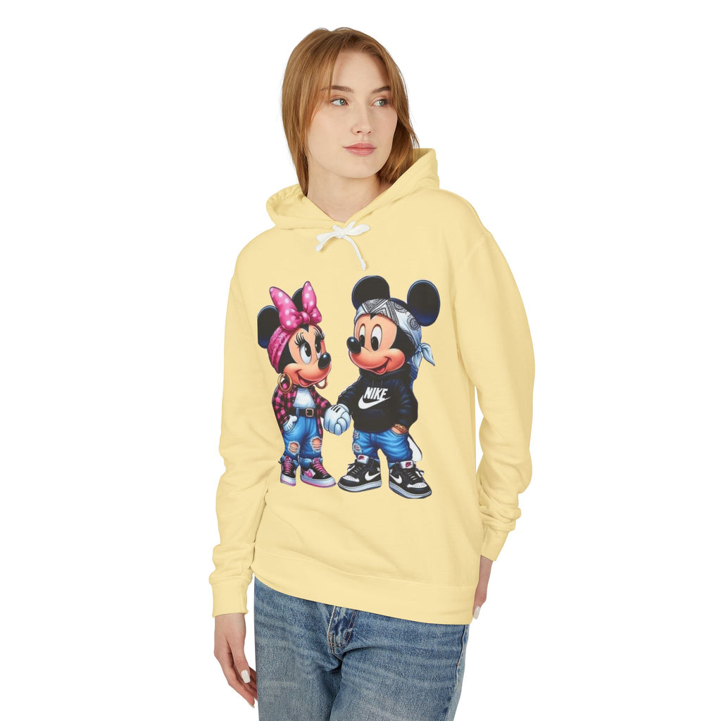 Valentine Cartoon Couple Hoodie  Cute Mickey & Minnie Style Graphic
