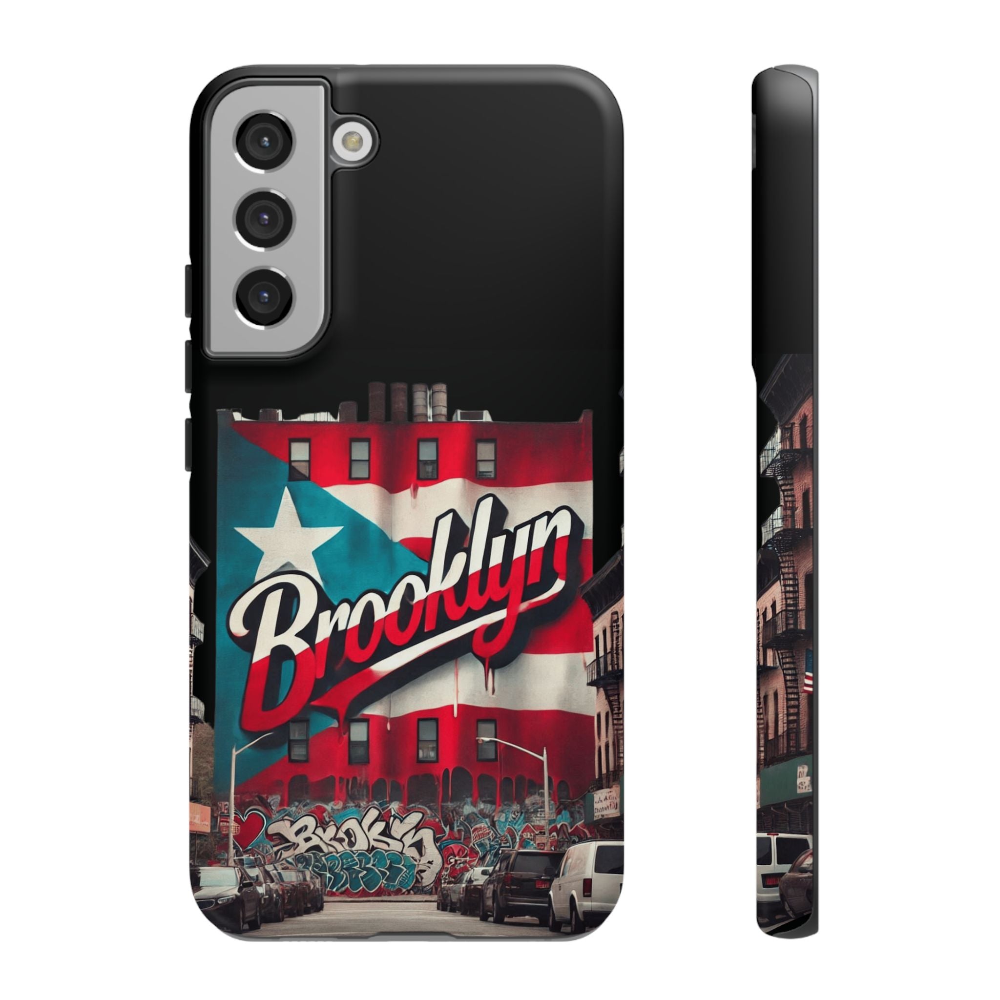 Brooklyn Street Art Phone Case  Urban Graffiti Protective Cover