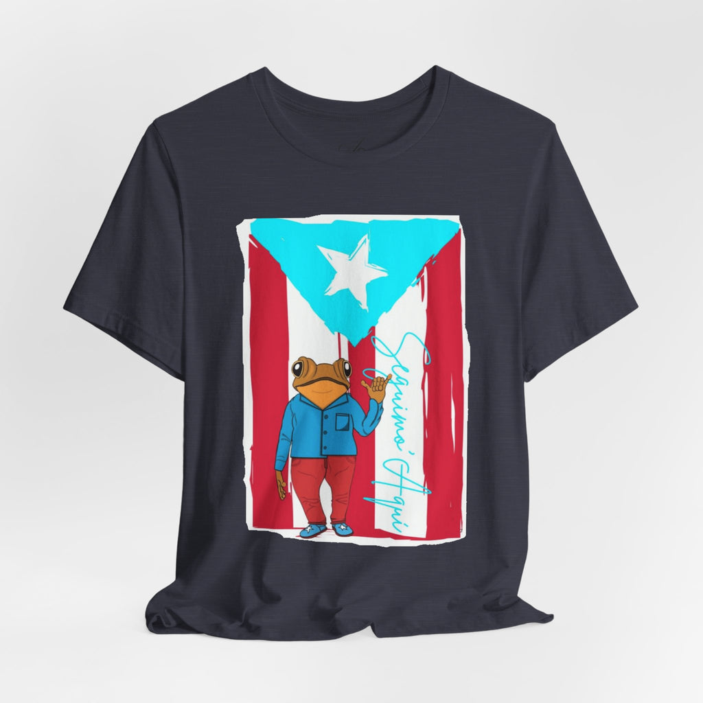 Puerto Rican Coqui Flag T‑Shirt  Boricua Pride Tee