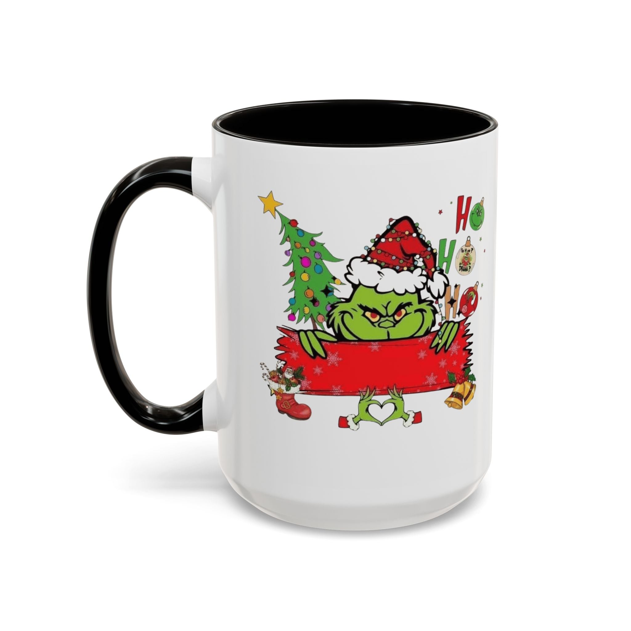 Christmas Grinch Mug (11oz & 15oz)  Funny Holiday Coffee Cup with Grinch Illustration Christmas Mugs Collection!