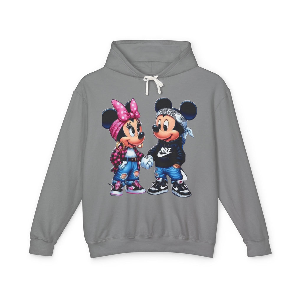 Valentine Cartoon Couple Hoodie  Cute Mickey & Minnie Style Graphic