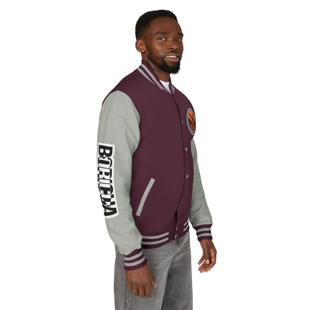 Basketball-Inspired Letterman Jacket — Men's Retro Varsity Sports Jacket Jose AlvarTribute Varsity Jacket