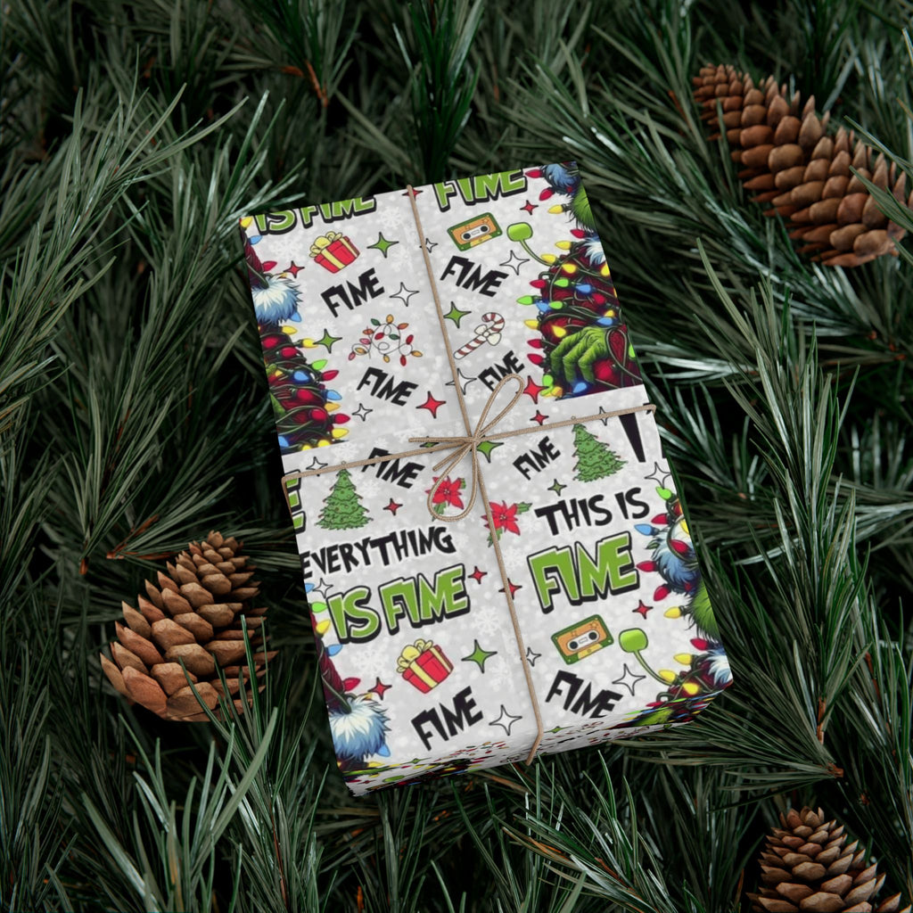 Festive Wrapping Paper  Whimsical Holiday Gift Wrap | Christmas Paper Roll | Fun & Unique Gift Packaging