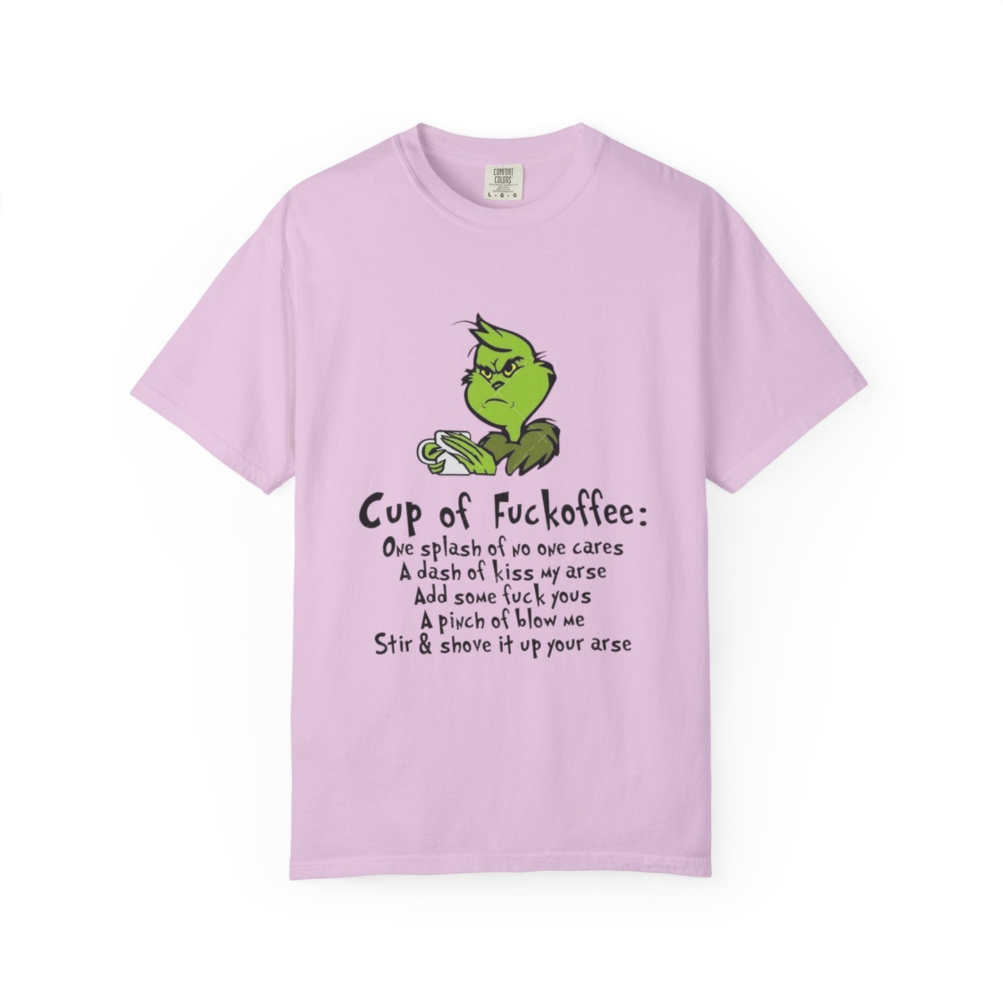 Holiday Graphic Tees  Cozy Festive Wear Funny Grinch-Inspired Unisex T-Shirt Cup of Fuckoffee