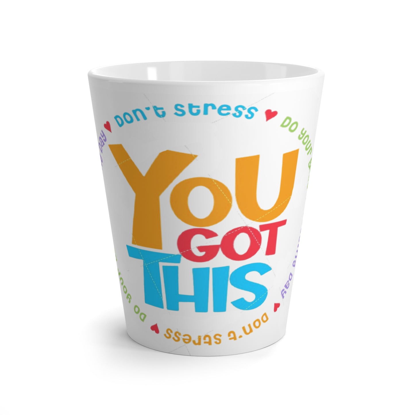 Start your day with meaning. Motivational Latte Mug -