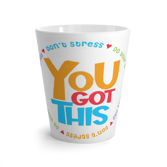 Start your day with meaning. Motivational Latte Mug -