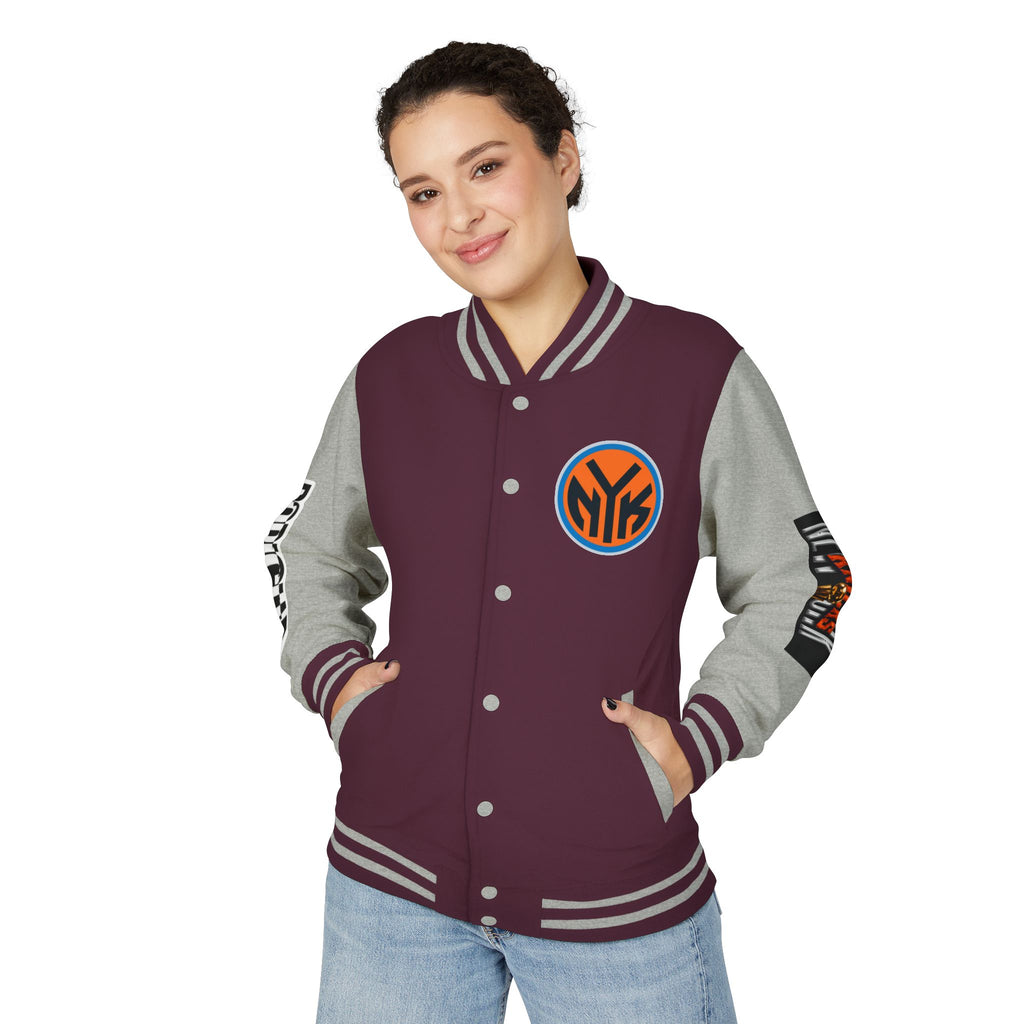 Basketball-Inspired Letterman Jacket — Men's Retro Varsity Sports Jacket Jose AlvarTribute Varsity Jacket