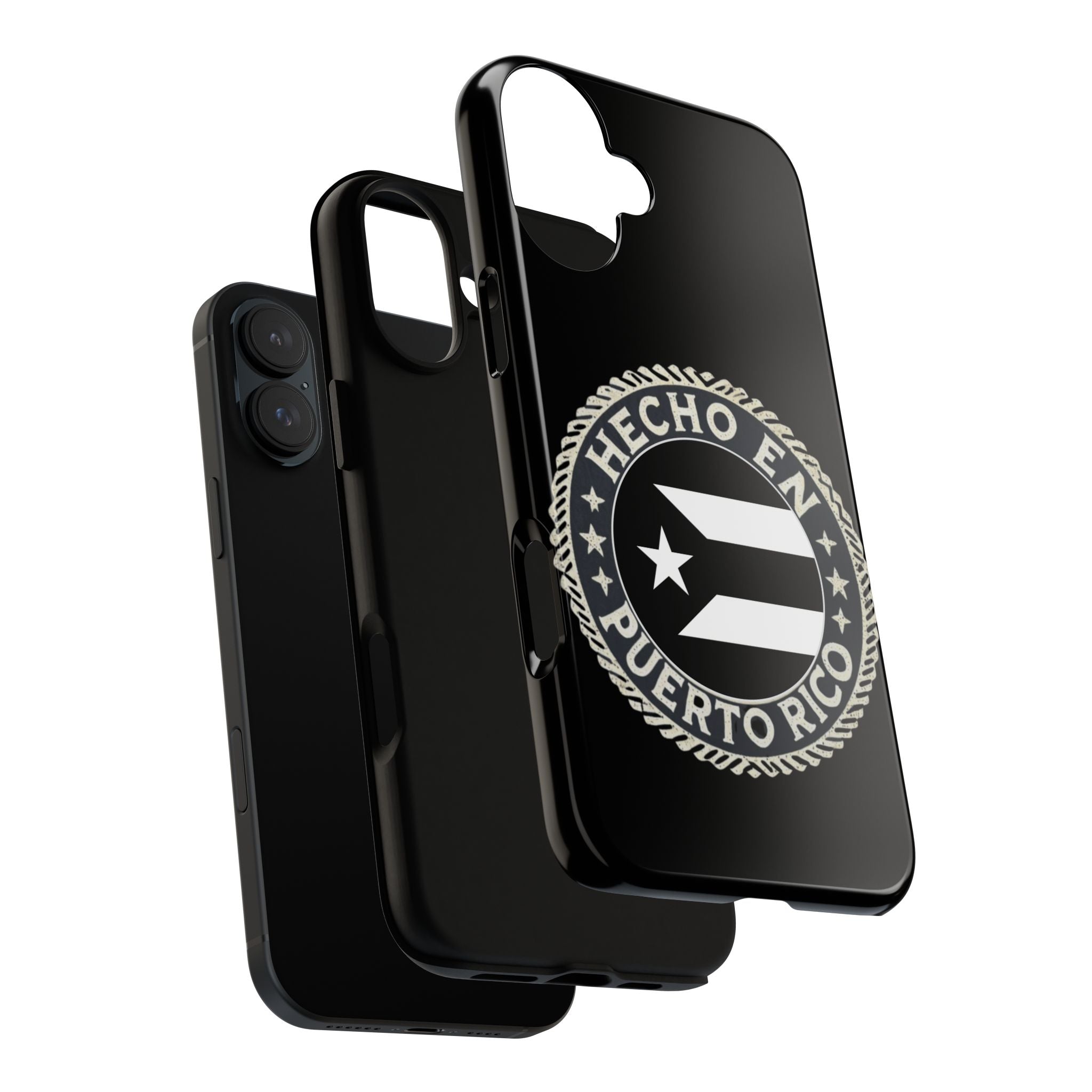 Hecho en Puerto Rico Phone Case  Puerto Rican Flag Emblem Tough Protective Cover